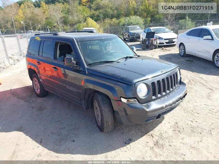 1C4NJRBB1FD271916 — 2015 Jeep Liberty (Patriot), фото 2 с аукциона IAAI, Левая / Правая сторона