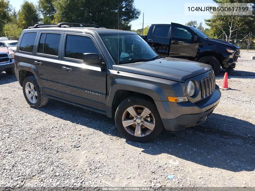 2016 Jeep Patriot Latitude VIN 1C4NJRFB5GD617199 фото 2