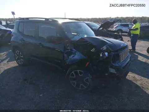 ZACCJBBT4FPC20550 — 2015 Jeep Renegade, Передняя часть, фото до ремонта