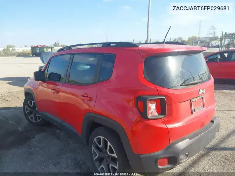 2015 Jeep Renegade Latitude VIN ZACCJABT6FPC29681 фото 4