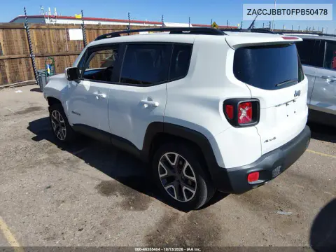2015 Jeep Renegade Latitude VIN ZACCJBBT0FPB50478 фото 3