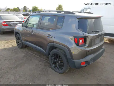 2017 Jeep Renegade Altitude 4X4 VIN ZACCJBBBXHPF38120 фото 3