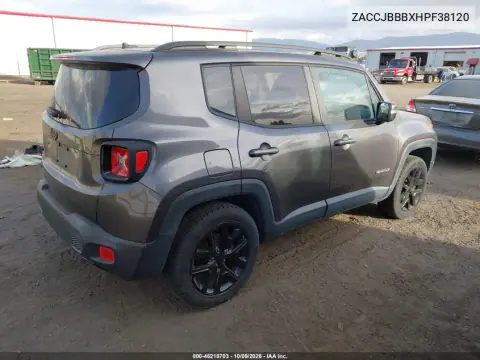 2017 Jeep Renegade Altitude 4X4 VIN ZACCJBBBXHPF38120 фото 4