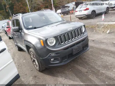 ZACCJBBB5HPF76533 — 2017 Jeep Renegade, Задняя часть, фото до ремонта