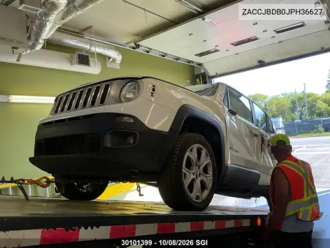 2018 Jeep Renegade Limited VIN ZACCJBDB0JPH36627 фото 2