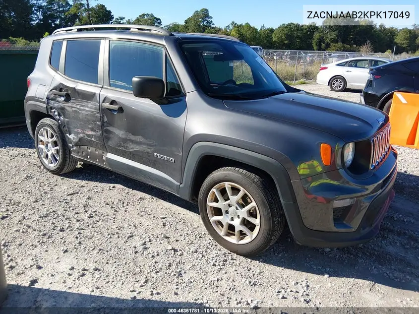 ZACNJAAB2KPK17049 — 2019 Jeep Renegade, фото 2 с аукциона IAAI, Боковая часть