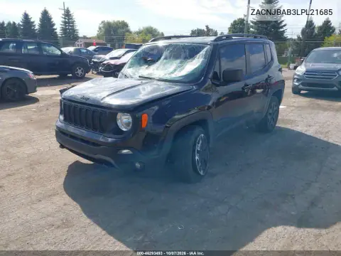 2020 Jeep Renegade Upland 4X4 VIN ZACNJBAB3LPL21685 фото 3