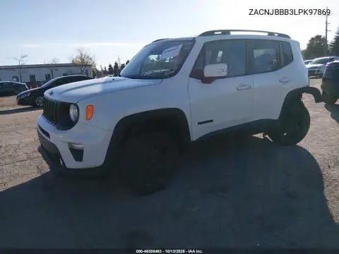2020 Jeep Renegade Altitude 4X4 VIN ZACNJBBB3LPK97869 фото 3