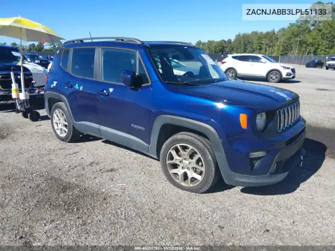 ZACNJABB3LPL51133 — 2020 Jeep Renegade, Передняя часть, фото до ремонта