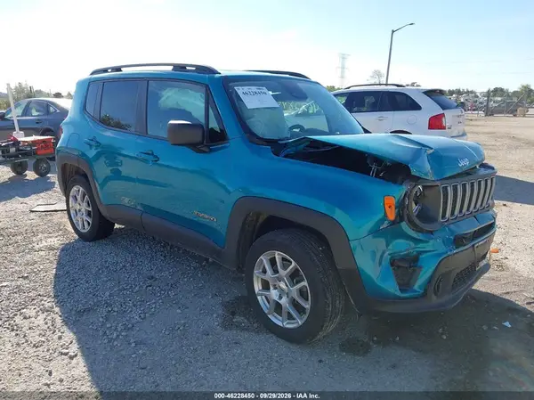 ZACNJDB12NPN79135 — 2022 Jeep Renegade, Передняя часть (Front End), фото до ремонта