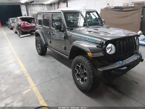 1C4JJXR61MW675554 — 2021 Jeep Wrangler 4XE Unlimited Rubicon 4X4, Передняя часть слева (Left Front), фото до ремонта
