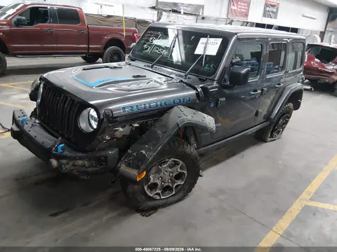 2021 Jeep Wrangler 4xe Unlimited Rubicon 4x4 VIN 1C4JJXR61MW675554 фото 2