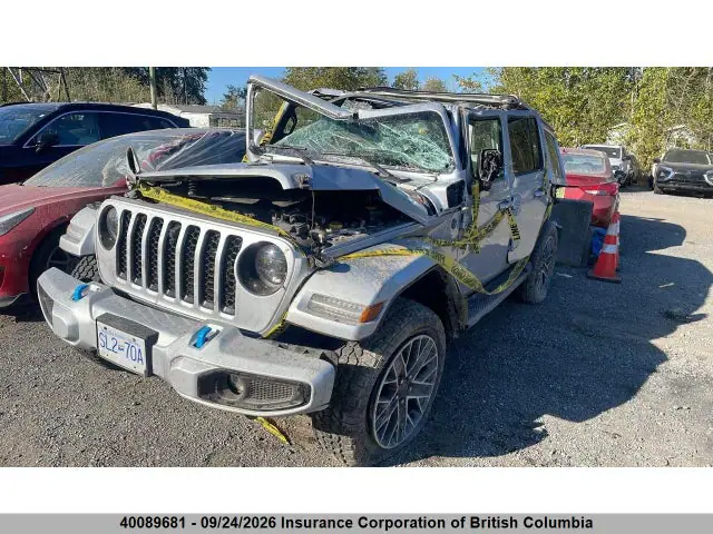 1C4JJXP68PW521706 — 2023 Jeep Wrangler Sahara 4XE, фото 2 с аукциона IAAI 14.10.2026, Повреждения со всех сторон