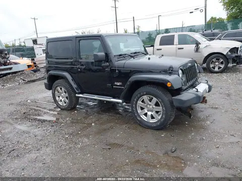 1C4GJWBG4EL271867 — 2014 Jeep Wrangler Sahara, Передняя часть (Front End), фото до ремонта