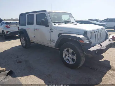 1C4HJXDN3KW653582 — 2019 Jeep Wrangler Unlimited Sport S 4X4, Повреждение двигателя (Engine Damage), фото до ремонта