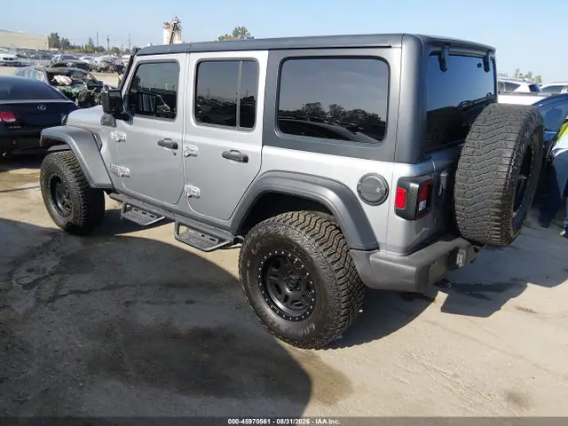 1C4HJXDN2KW593374 — 2019 Jeep Wrangler Unlimited Sport S 4X4, фото 3 с аукциона IAAI 14.10.2026, Передняя часть
