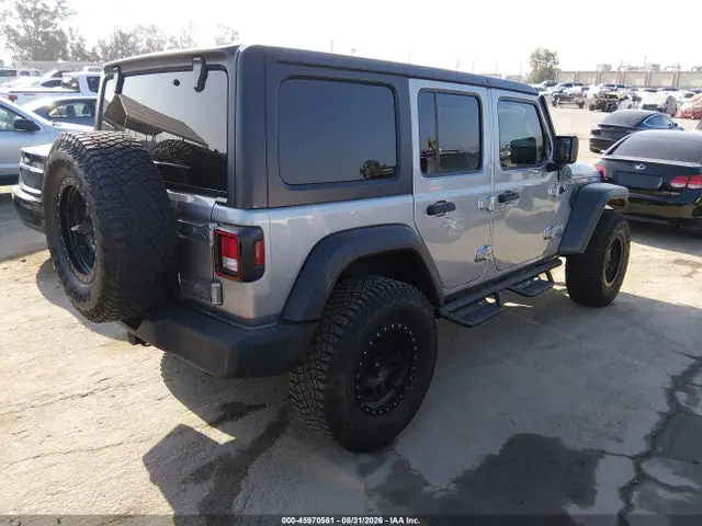 1C4HJXDN2KW593374 — 2019 Jeep Wrangler Unlimited Sport S 4X4, фото 4 с аукциона IAAI 14.10.2026, Передняя часть