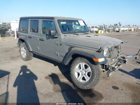 1C4HJXDN4LW155229 — 2020 Jeep Wrangler Unlimited Sport S 4X4, Передняя часть (Front End), фото до ремонта