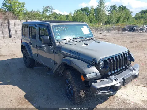 2021 Jeep Wrangler Unlimited Willys 4x4 VIN 1C4HJXDN6MW856260 фото 1