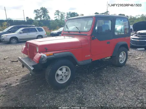 1J4FY29S3RP461503 — 1994 Jeep Wrangler, фото 2 с аукциона IAAI 20.10.2026, Естественный износ