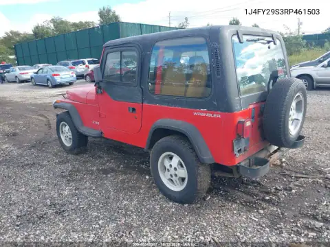 1J4FY29S3RP461503 — 1994 Jeep Wrangler, фото 3 с аукциона IAAI 20.10.2026, Естественный износ