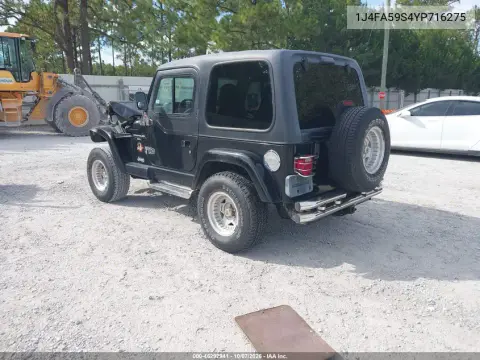 2000 Jeep Wrangler Sahara VIN 1J4FA59S4YP716275 фото 3