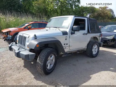 2007 Jeep Wrangler X VIN 1J4FA24167L223541 фото 3