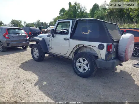 2007 Jeep Wrangler X VIN 1J4FA24167L223541 фото 4
