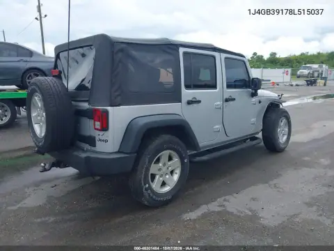 2008 Jeep Wrangler Unlimited X VIN 1J4GB39178L515037 фото 5