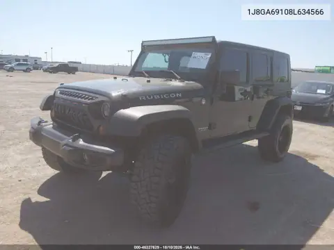 2008 Jeep Wrangler Unlimited Rubicon VIN 1J8GA69108L634566 фото 2