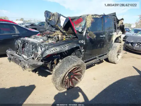 1J8GA59128L621022 — 2008 Jeep Wrangler, фото 2 с аукциона IAAI, Биологическая опасность