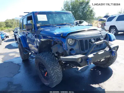 1J4GA59119L718084 — 2009 Jeep Wrangler, Передняя часть, фото до ремонта