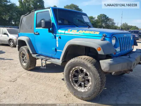 1J4AA2D12AL160228 — 2010 Jeep Wrangler, Естественный износ, фото до ремонта