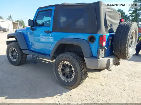 2010 Jeep Wrangler Sport VIN 1J4AA2D12AL160228 фото 3