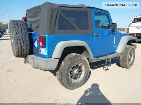 2010 Jeep Wrangler Sport VIN 1J4AA2D12AL160228 фото 4