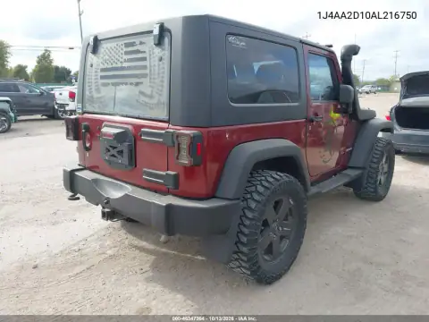 1J4AA2D10AL216750 — 2010 Jeep Wrangler, фото 5 с аукциона IAAI 19.10.2026, Не указано