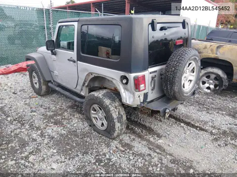 2011 Jeep Wrangler Sport VIN 1J4AA2D12BL545452 фото 4