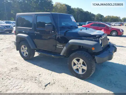 1C4AJWAG5CL253835 — 2012 Jeep Wrangler, Передняя часть, фото до ремонта