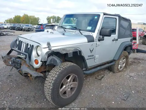 2012 Jeep Wrangler Sport VIN 1C4AJWAG5CL252247 фото 3