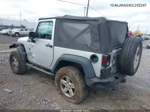 2012 Jeep Wrangler Sport VIN 1C4AJWAG5CL252247 фото 4