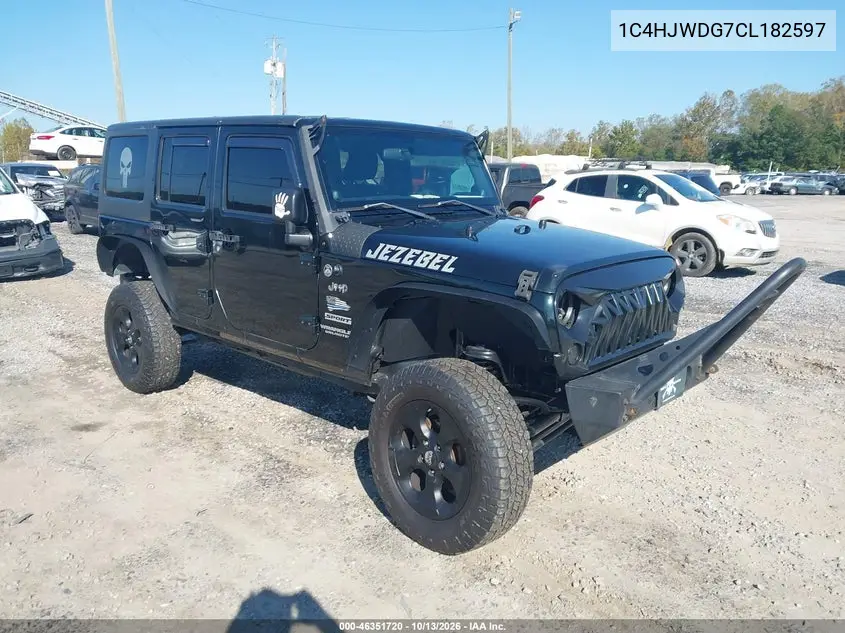 1C4HJWDG7CL182597 Jeep Wrangler 2012 — повреждение Передний левый, фото до ремонта