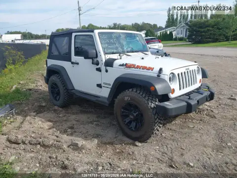 2013 Jeep Wrangler Sport VIN 1C4AJWAGXDL662334 фото 2