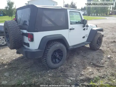 2013 Jeep Wrangler Sport VIN 1C4AJWAGXDL662334 фото 5