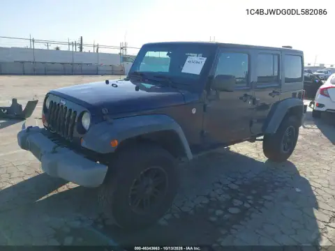 2013 Jeep Wrangler Unlimited Sport VIN 1C4BJWDG0DL582086 фото 3