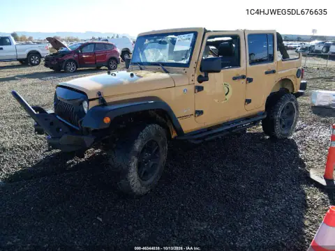 2013 Jeep Wrangler Unlimited Sahara VIN 1C4HJWEG5DL676635 фото 3