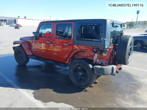 2014 Jeep Wrangler Unlimited Sahara VIN 1C4BJWEG7EL199116 фото 4