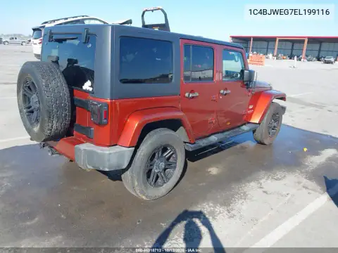 2014 Jeep Wrangler Unlimited Sahara VIN 1C4BJWEG7EL199116 фото 5