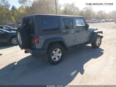 2015 Jeep Wrangler Unlimited Sport VIN 1C4BJWDG3FL727009 фото 5
