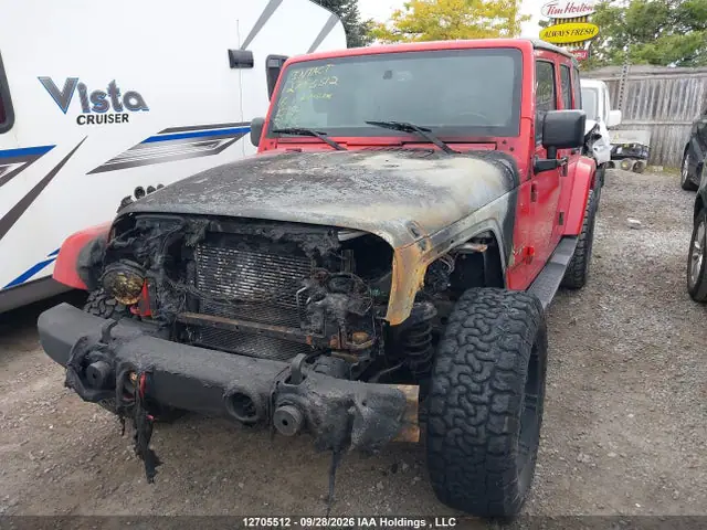 1C4BJWEG3GL195860 — 2016 Jeep Wrangler, фото 2 с аукциона IAAI 14.10.2026, Повреждение двигателя
