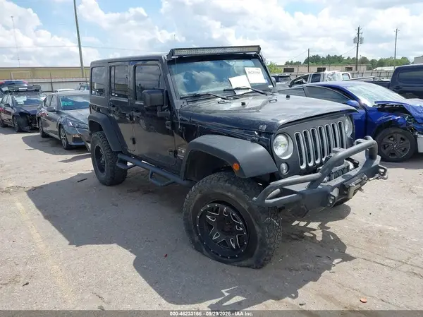 1C4BJWEGXGL127927 — 2016 Jeep Wrangler, Передняя часть слева (Left Front), фото до ремонта